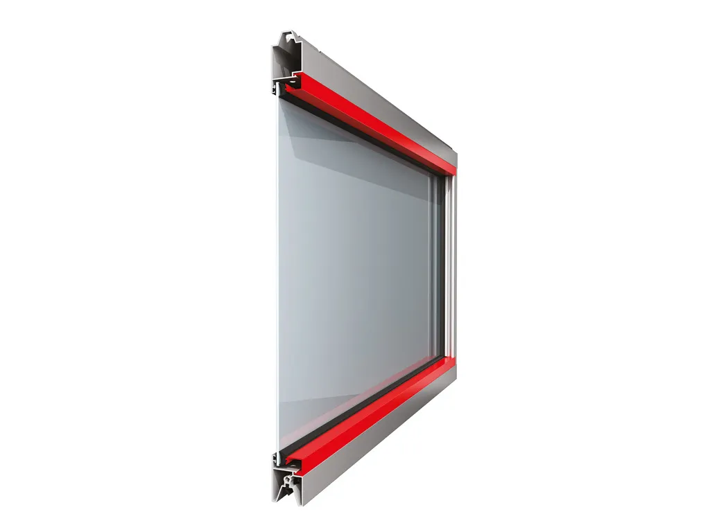 Full-vision panel with single acrylic glass