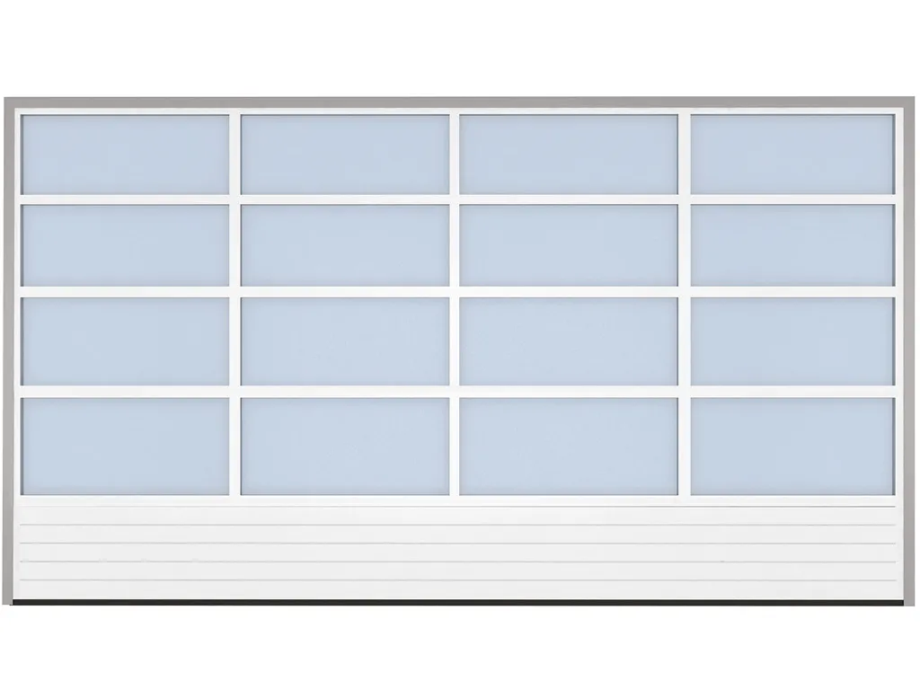 Combined full-vision and sandwich panels