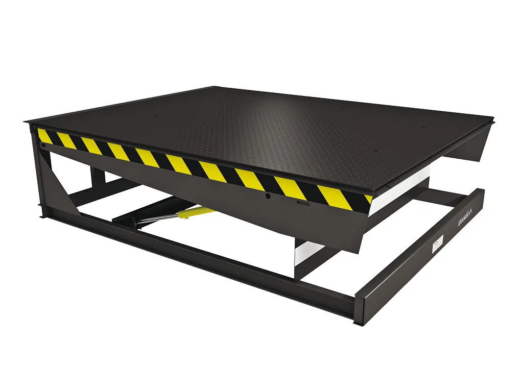 Leveling platform with retractable lip, DS series