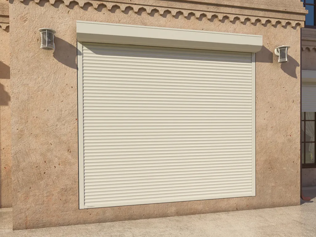 Showcase roller shutters (burglary-resistant) made of steel profile RHS52